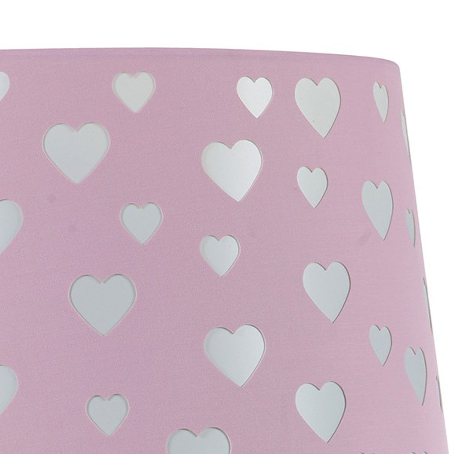 Table Lamp with Orb Stacked Base and Heart Shade Silver