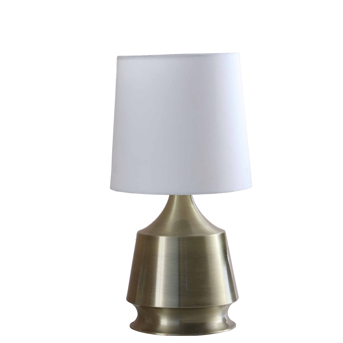 Table Lamp with Metal Bottle Shape Base Antique Brass