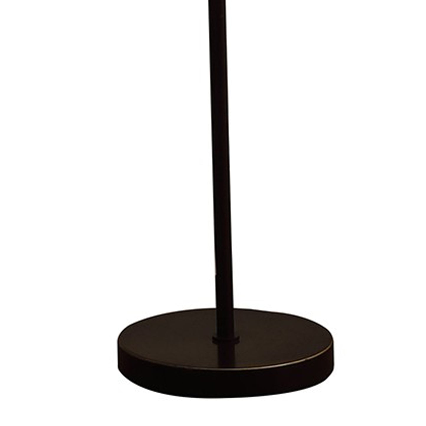 Floor Lamp With Linear Metal Base And Column Shade Black