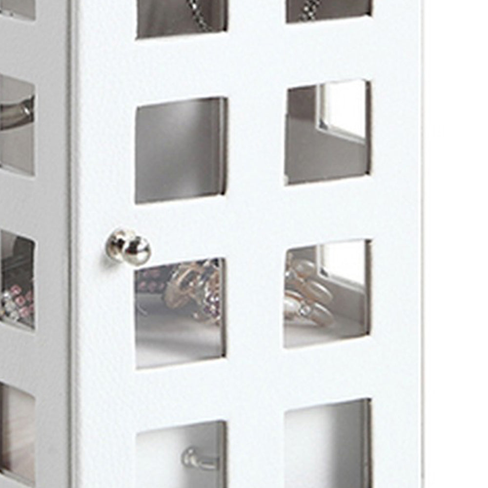 Telephone Booth Jewelry Box with 2 Drawers White