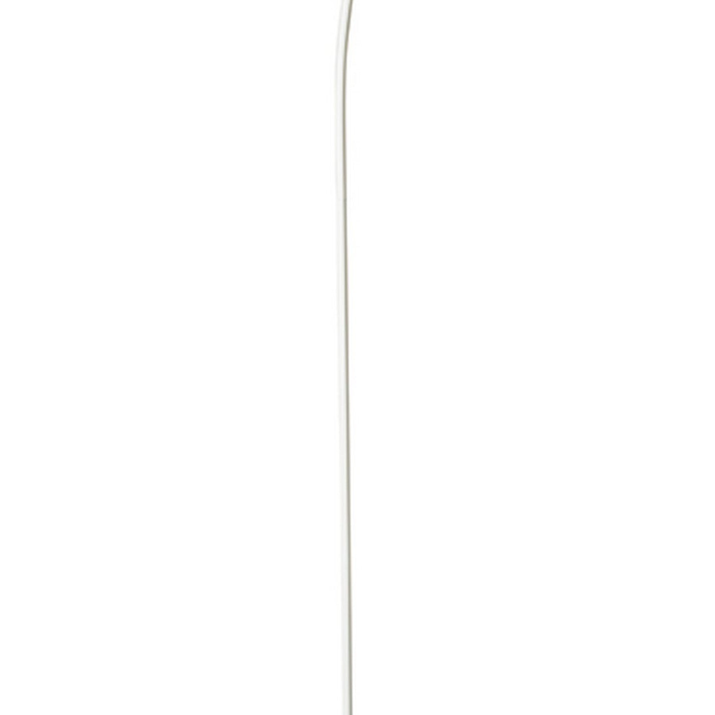 Torchiere Floor Lamp With Adjustable Plate Shade And Sleek Body White