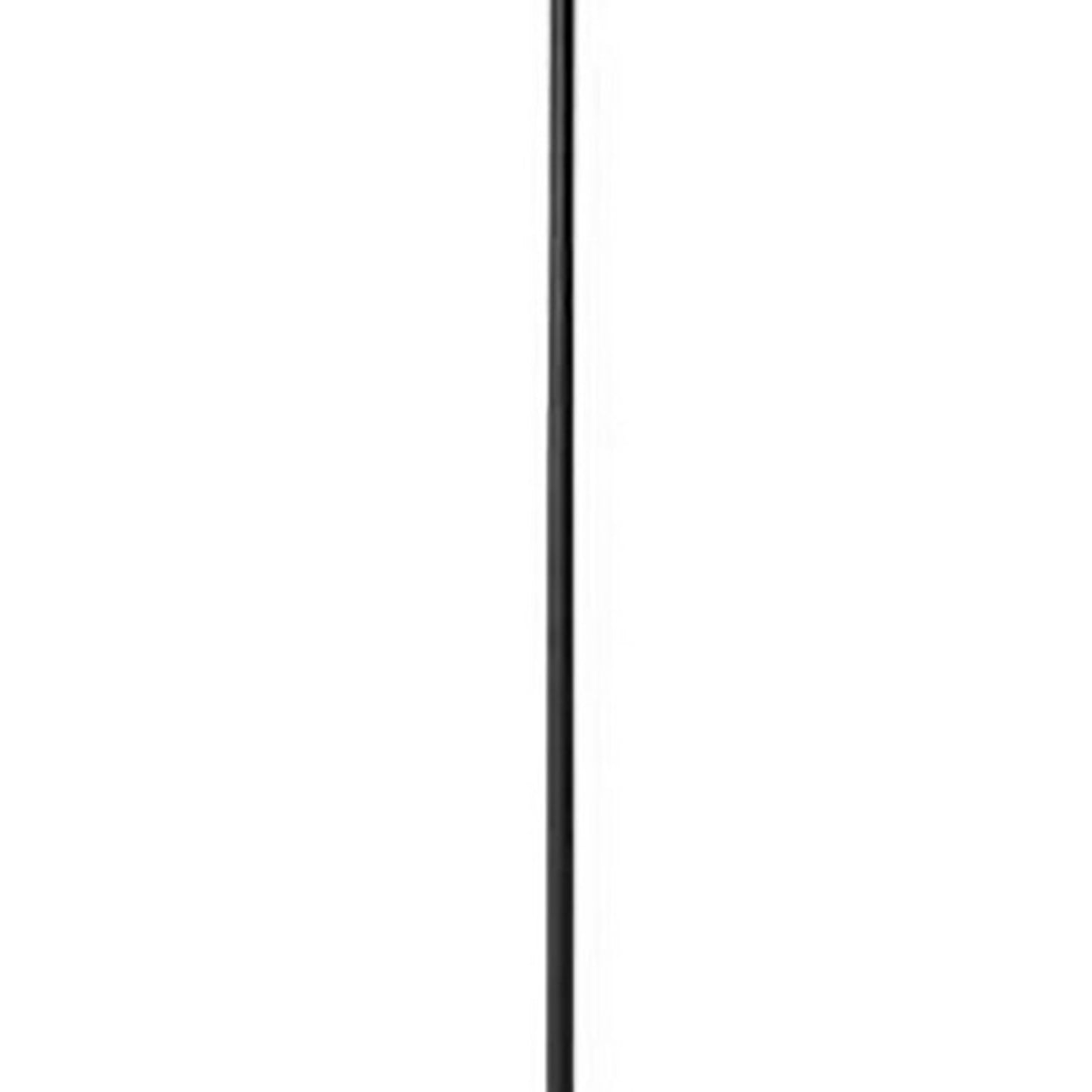 Floor Lamp With Adjustable Torchiere Head And Sleek Metal Body Black