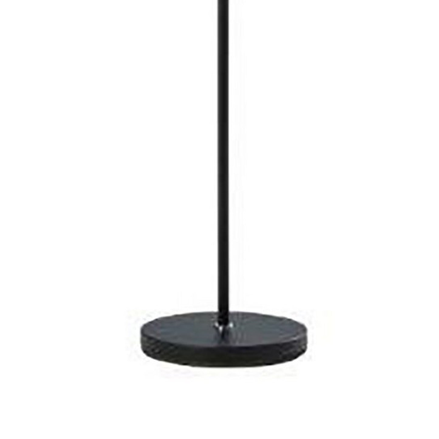 Floor Lamp With Adjustable Torchiere Head And Sleek Metal Body Black