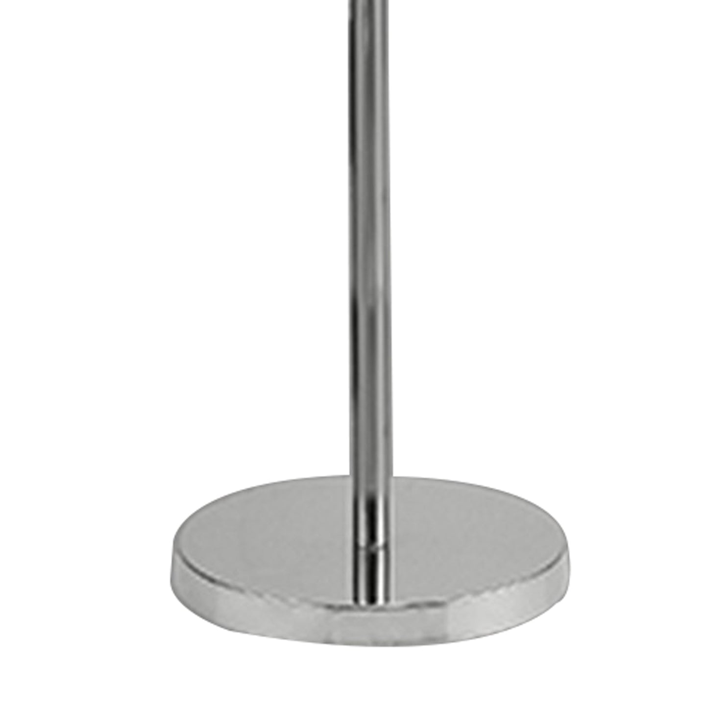 Floor Lamp With Metal Frame And Crystal Accent White