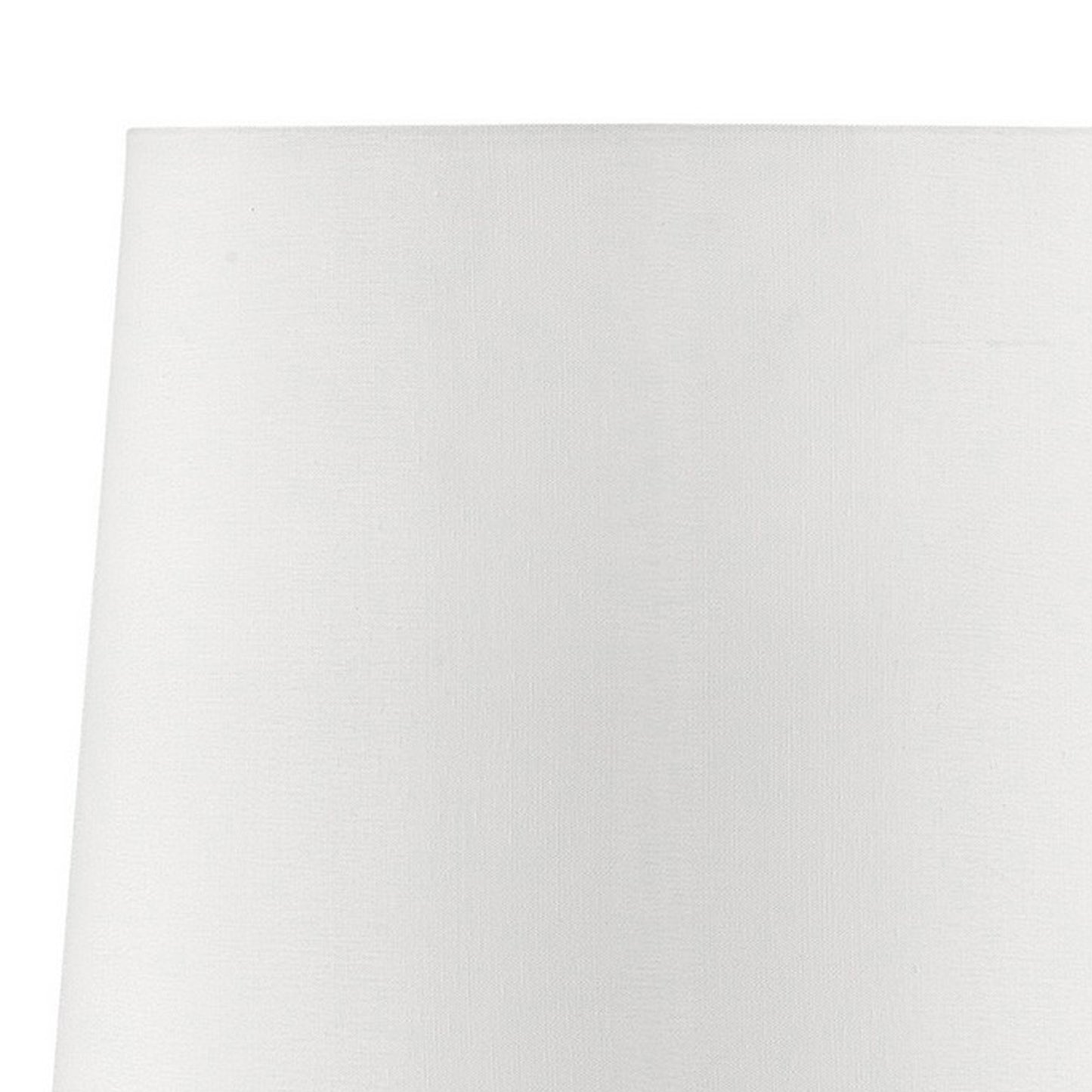 Table Lamp with Teardrop Metal Base and Fabric Shade White