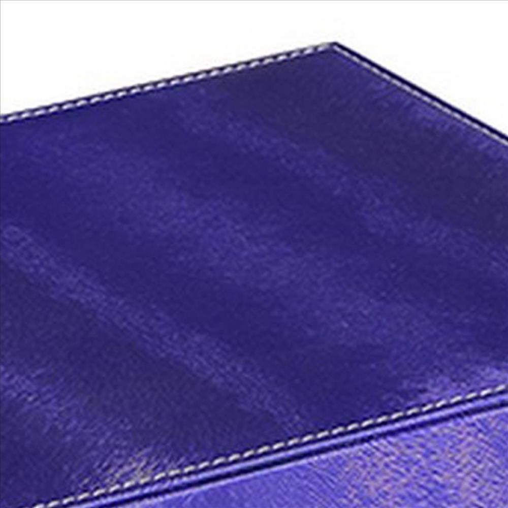 Jewelry Case with 2 Slots and Earrings Hanger Blue