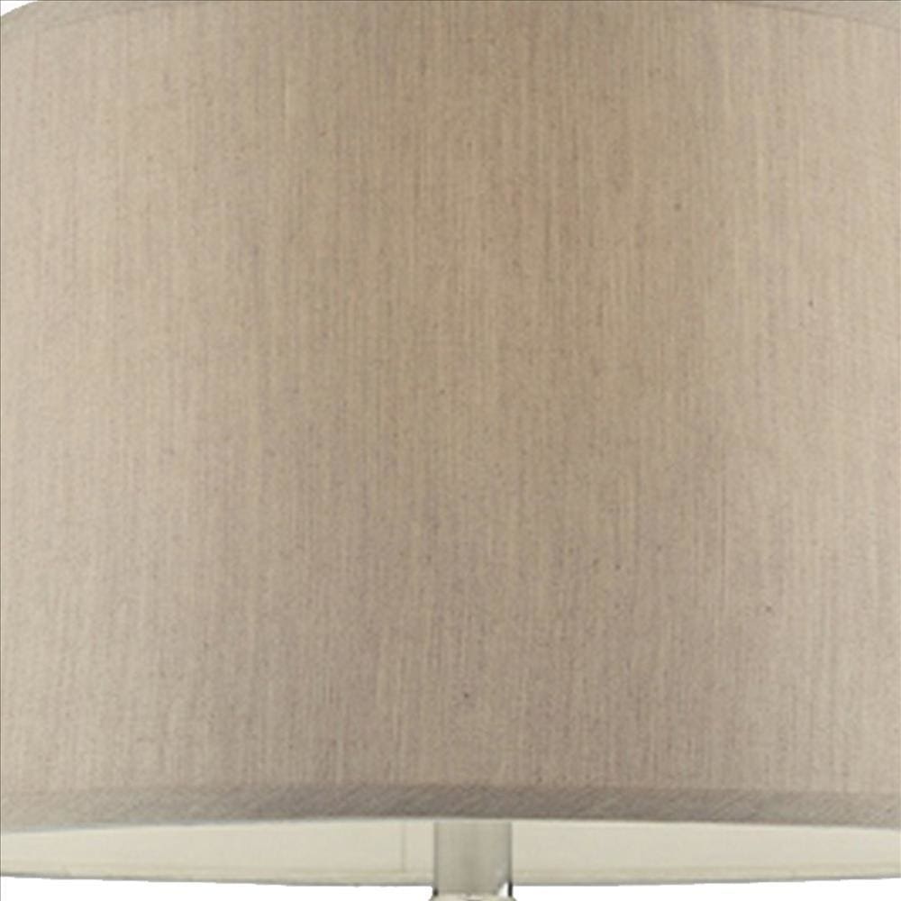 Onion Shaped Body Glass Table Lamp with Tapered Shade Purple