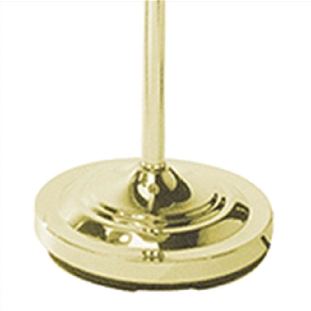 Stalk Design Metal Floor Lamp With Fabric Pleated Shade Pink