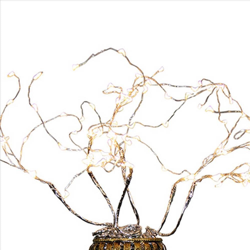 Tree Table Lamp with Aluminum Wire and Multiple LED White
