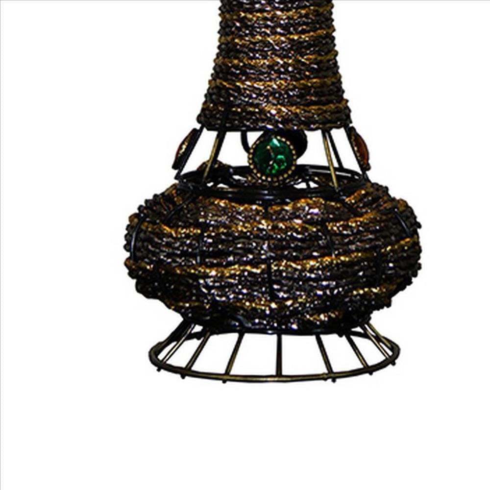 Tree Table Lamp with Aluminum Wire and Multiple LED White