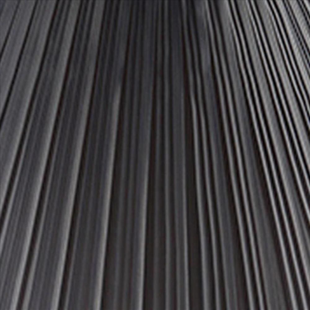 27 Inch Urn Shaped Ceramic Table Lamp Pleated Fabric Shade Gray