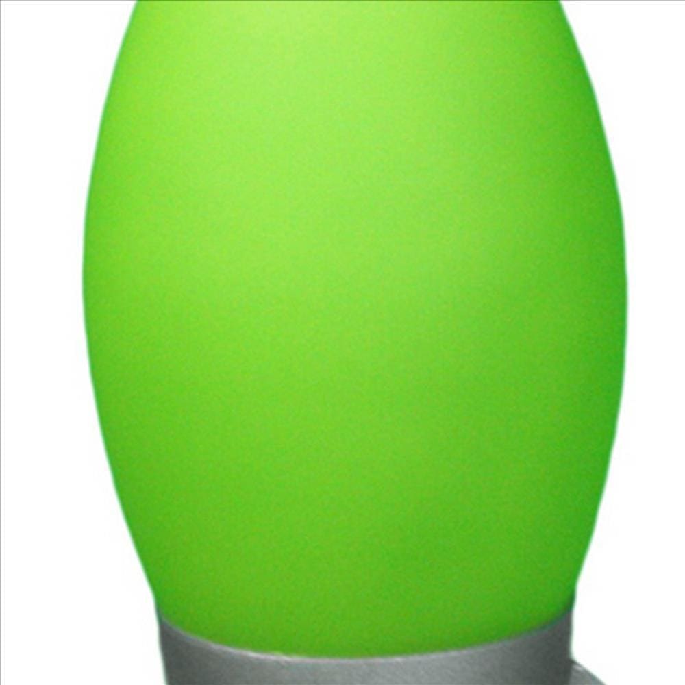 Kid Table Lamp with Rocket Design Silhouette Green