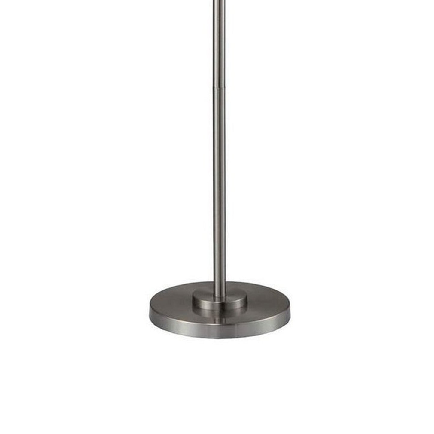 Floor Lamp With Hanging Crystal Droplets Black And Silver