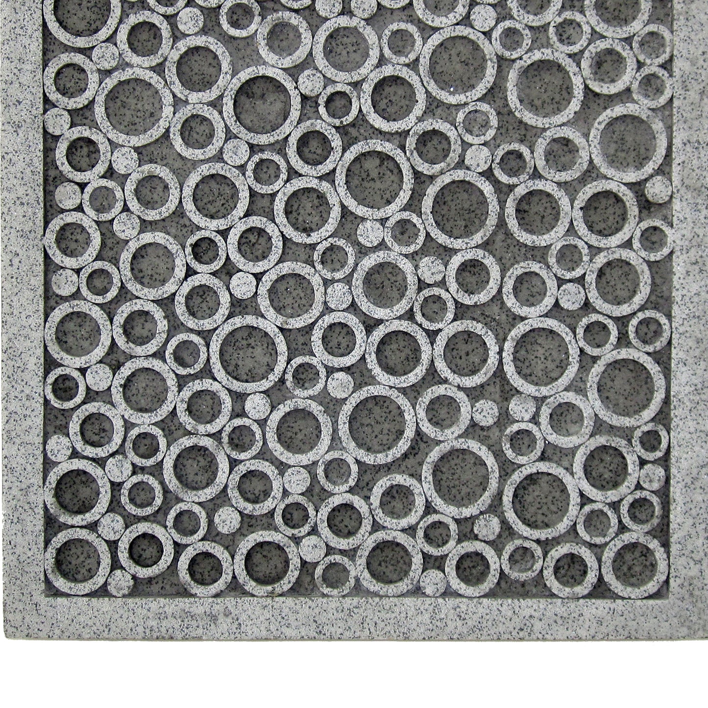 Transitional Sandstone Wall Decor With Bubble Pattern Large Gray