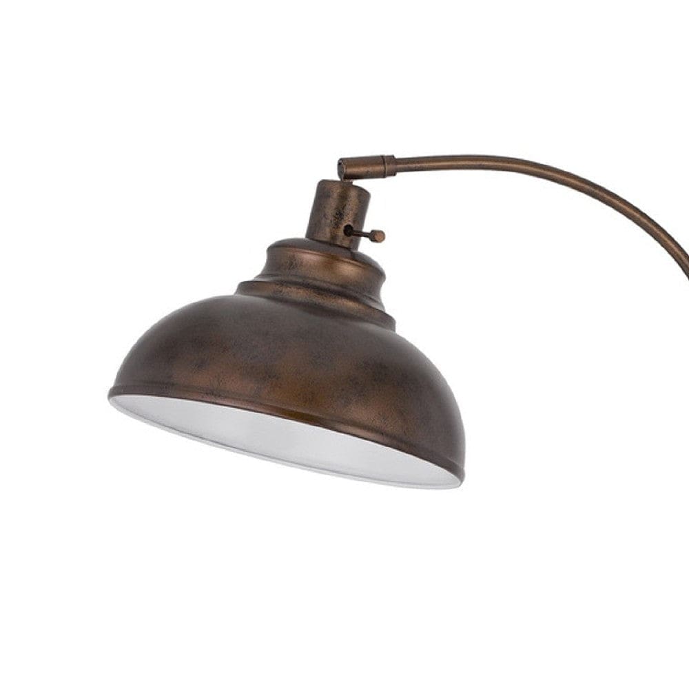 61 Inch Adjustable Tall Metal Floor Lamp Dome Shade Copper