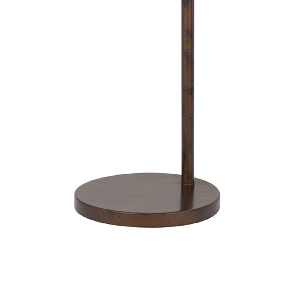 61 Inch Adjustable Tall Metal Floor Lamp Dome Shade Copper