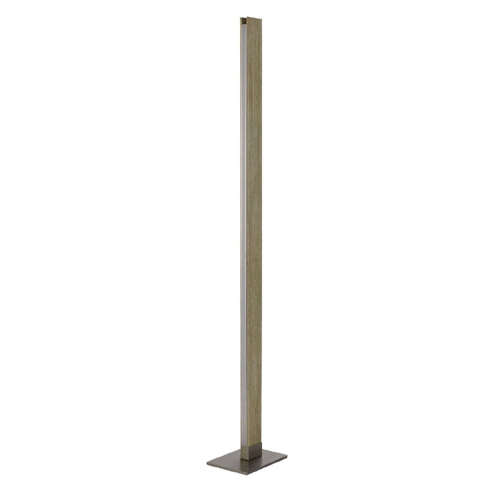 61 Inch Wood Floor Lamp Dimming Led Column Brown