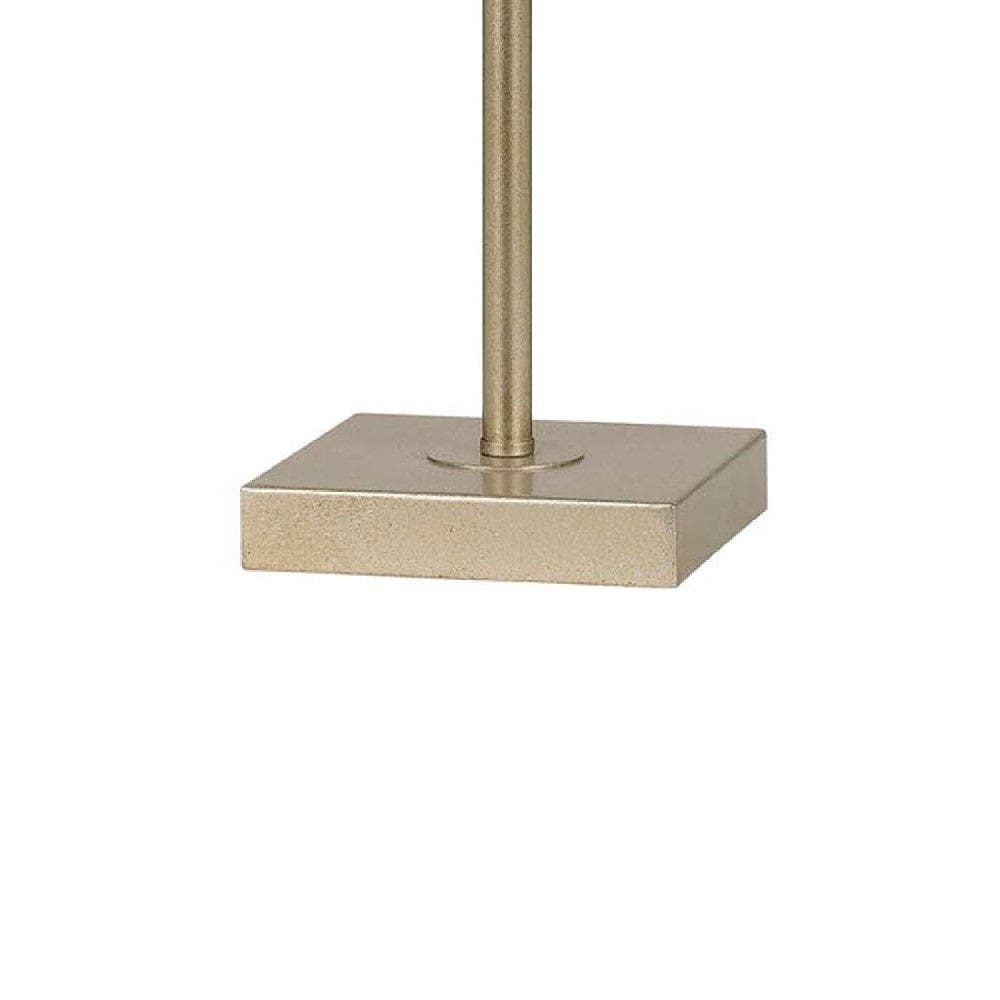 27 Inch Metal Table Lamp Champagne Silver