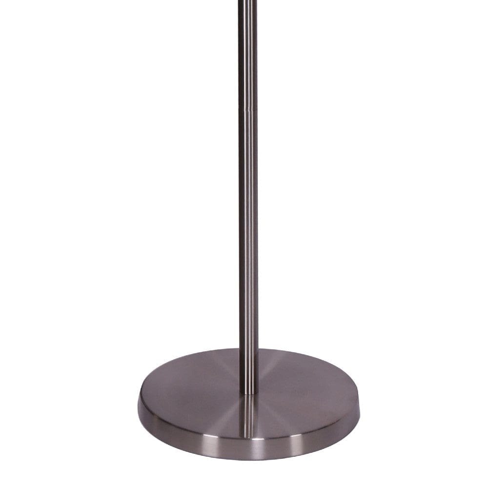 64 Inch Floor Lamp With Mesh Shade And Hanging Beads Black