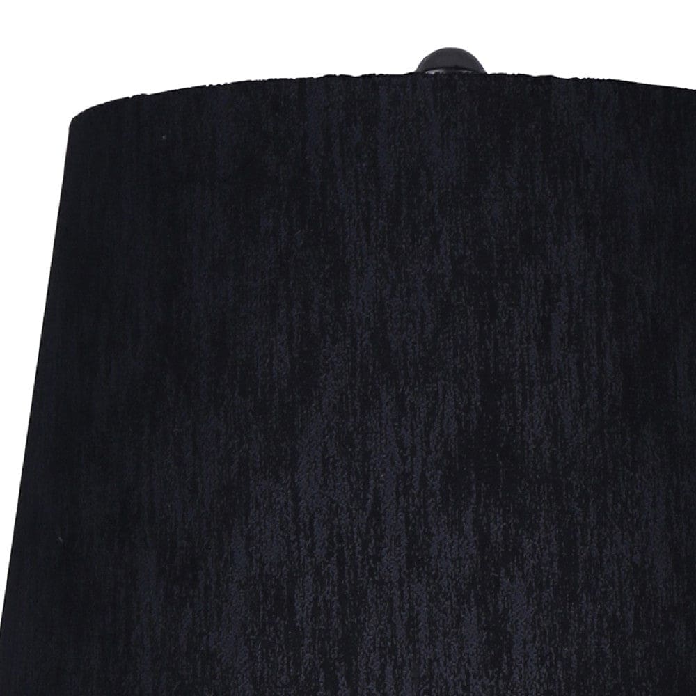 33 Inch Table Lamp in Abstract Art Design Black and White