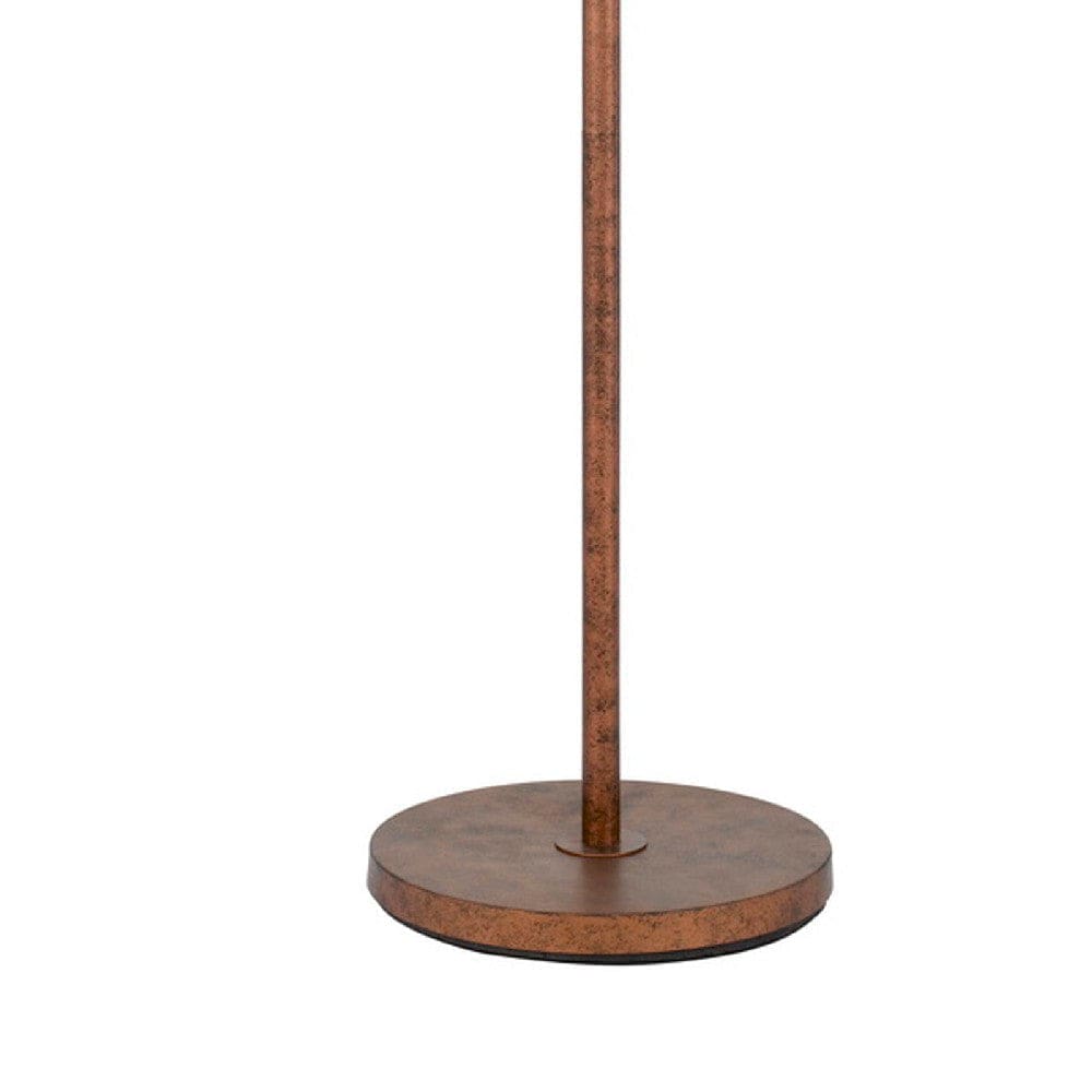 68 Inch Adjustable Arc Arm Metal Floor Lamp Rustic Bronze