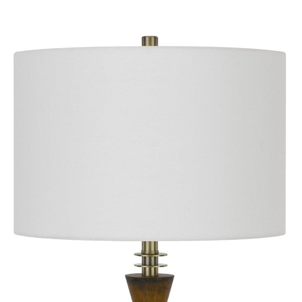 45 Inch Glass Table Lamp with Dimmer Clear Cylinder Base