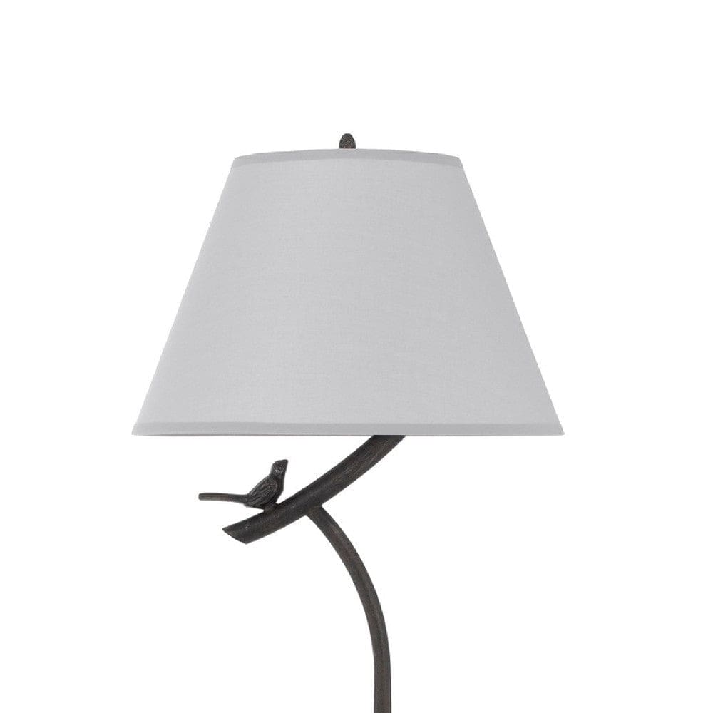 60 Inch Floor Lamp With Dimmer Sitting Bird Design Black