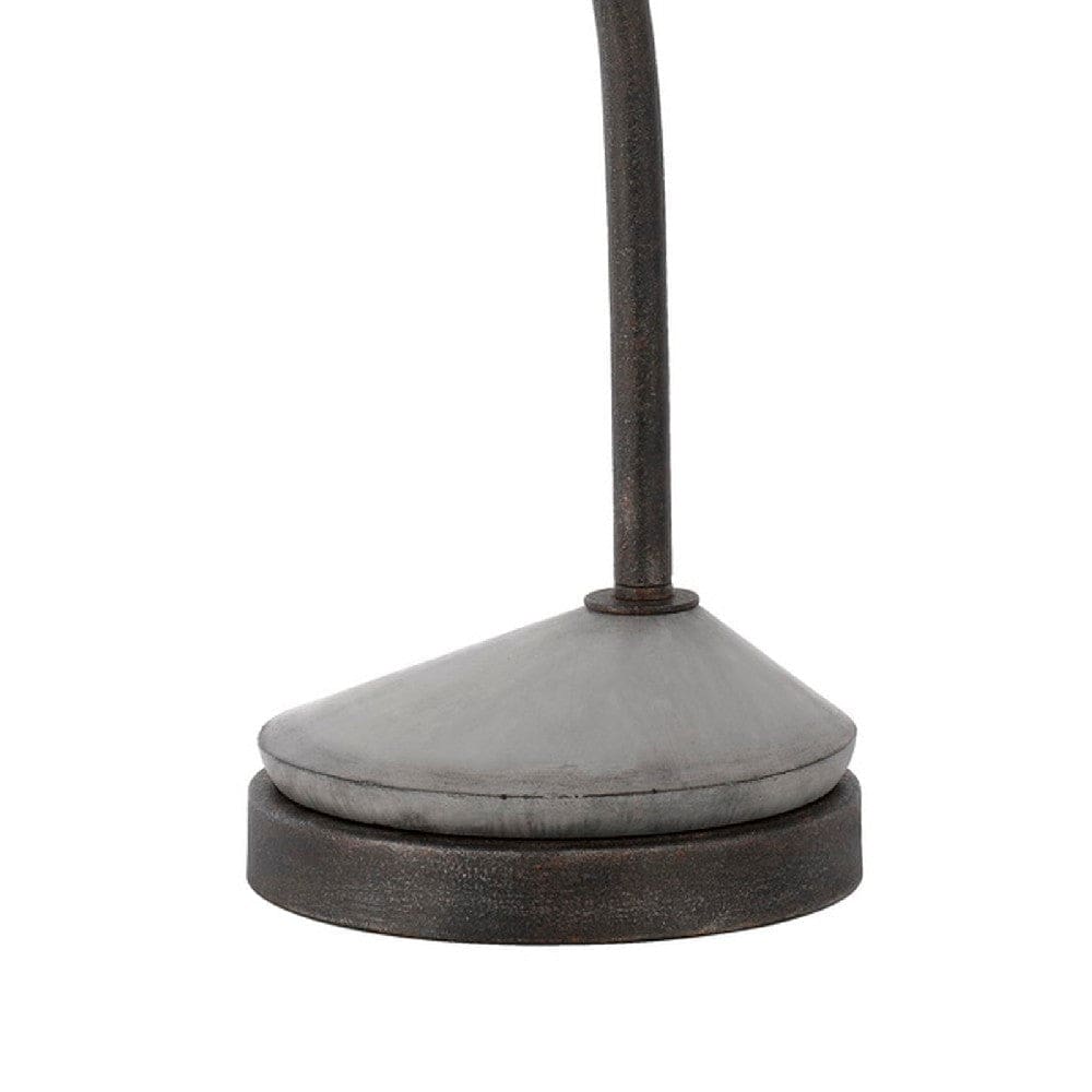 33 Inch Table Lamp with Dimmer Sitting Bird Design Black