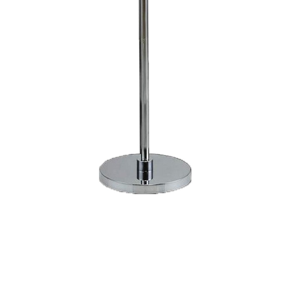 Bob 63 Inch Floor Lamp Pleated Shade Crystal Droplets White
