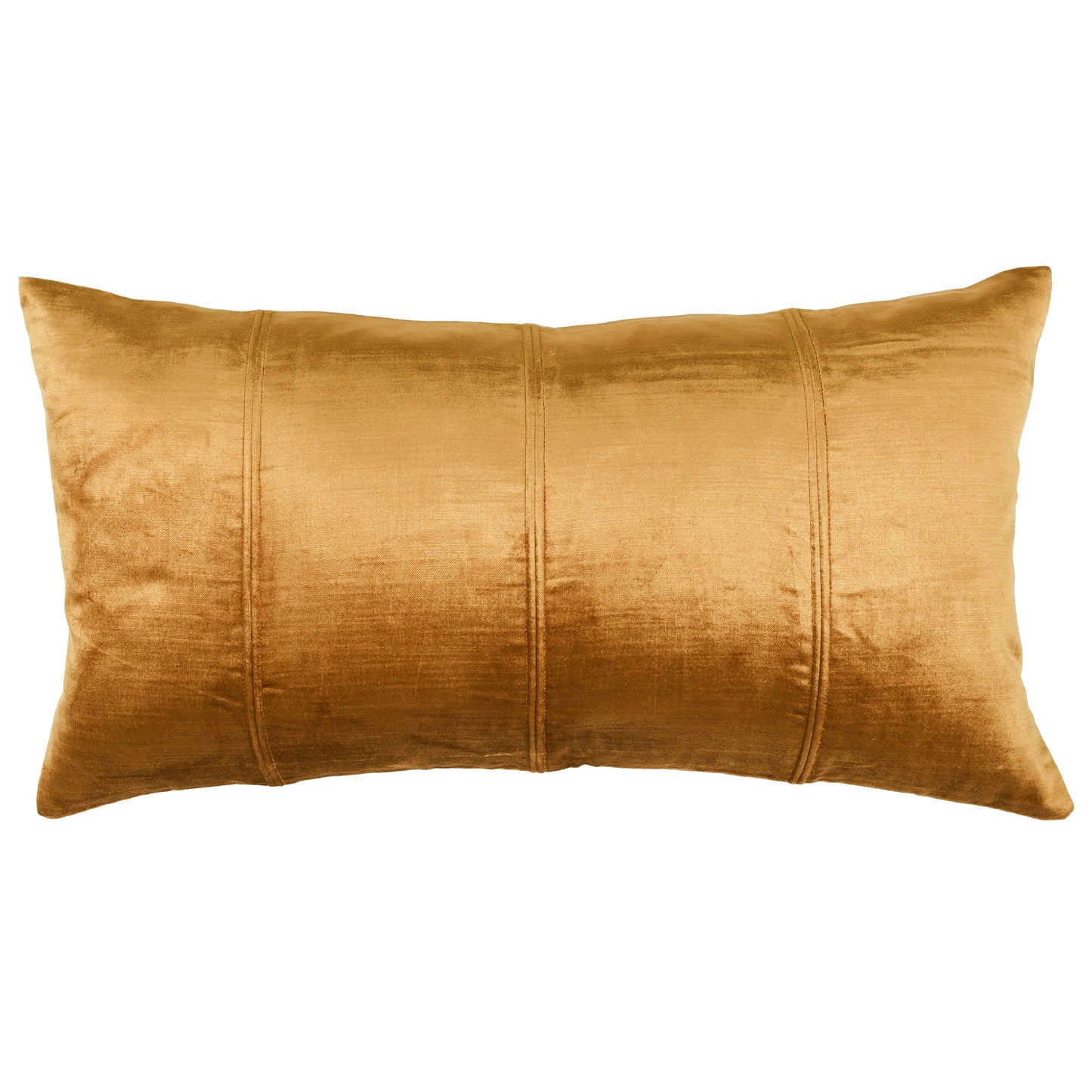 Chad 26 Inch Velvet Decorative Lumbar Throw Pillow Plush Copper