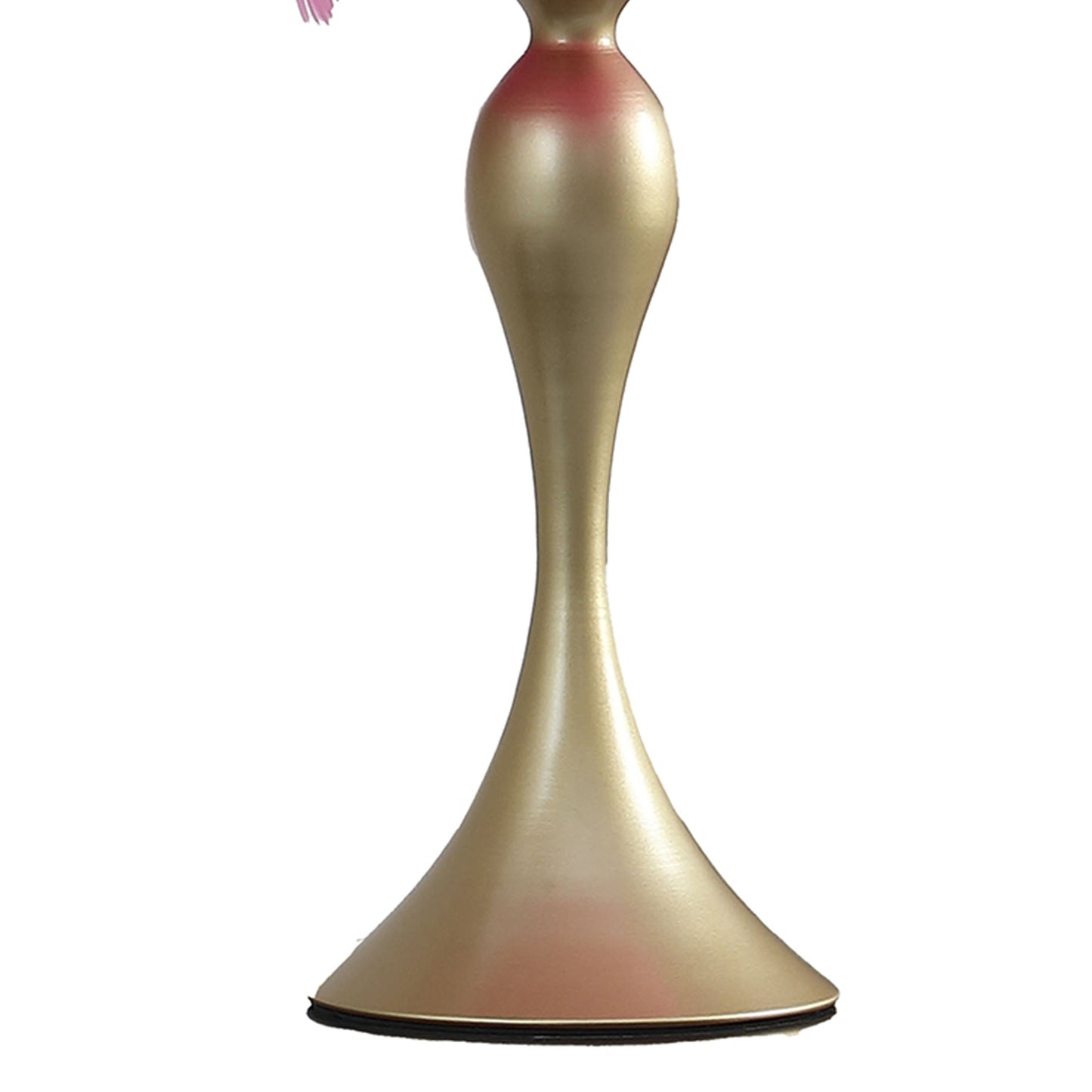 Lily 24 Inch Metal Glam Feather Table Lamp Candlestick 40w Pink Gold