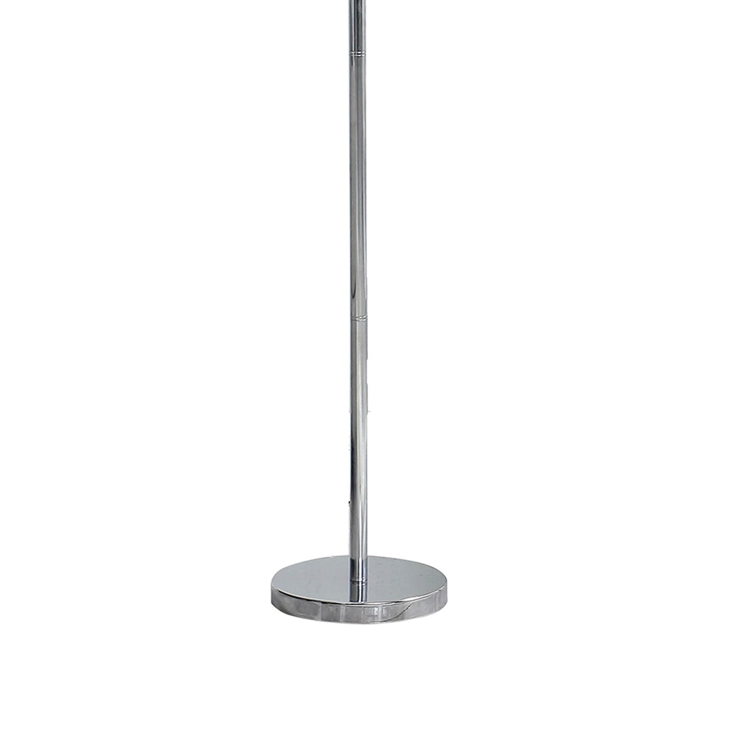Finn 63 Inch Glamorous Floor Lamp Rose Accent Shade 100w Red Silver