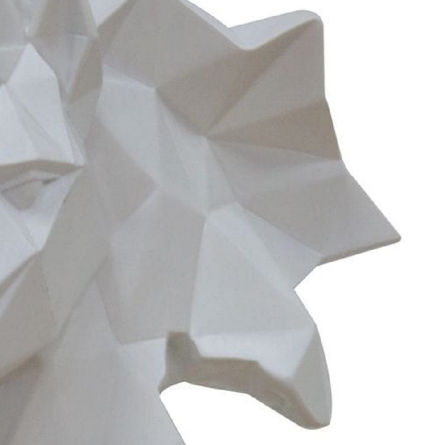 Cid 12 Inch Modern Polyresin Stallion Horse Head Sculpture Decor White