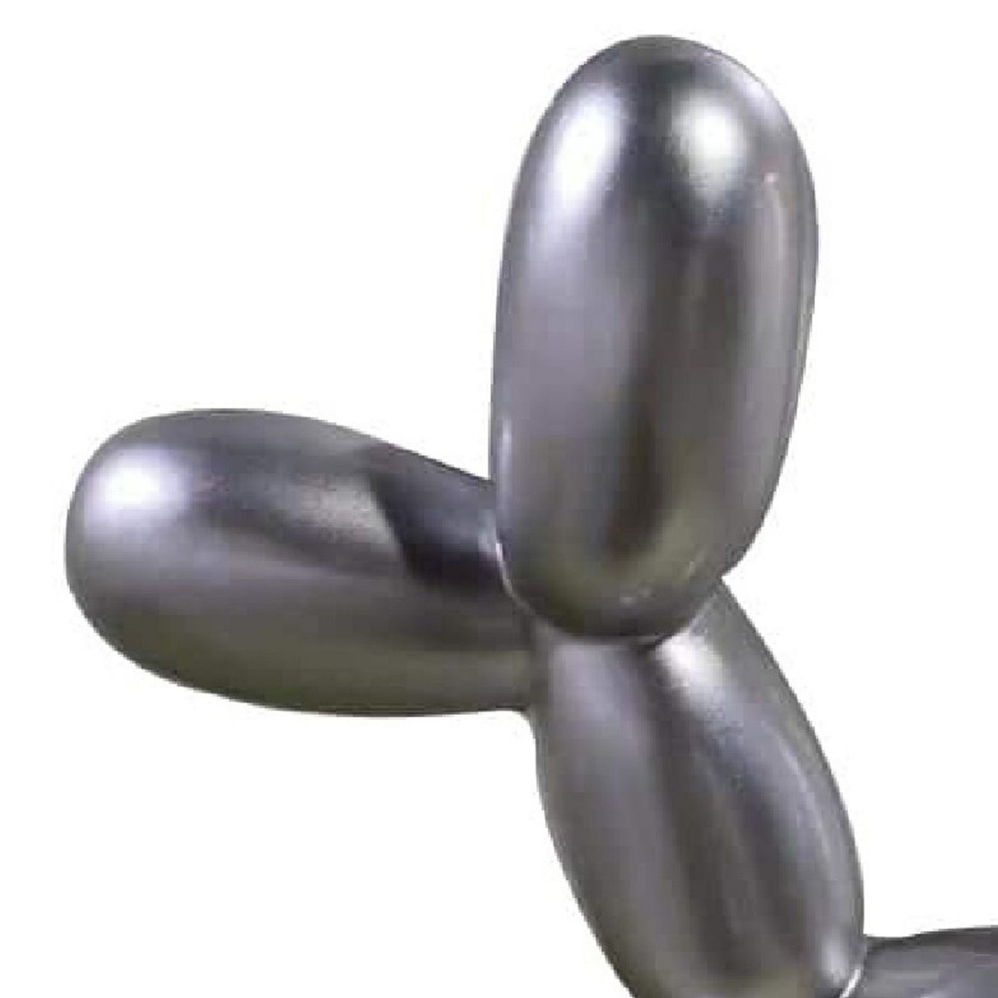 Cid 16 Inch Modern Polyresin Balloon Art Dog Sculpture Decor Silver