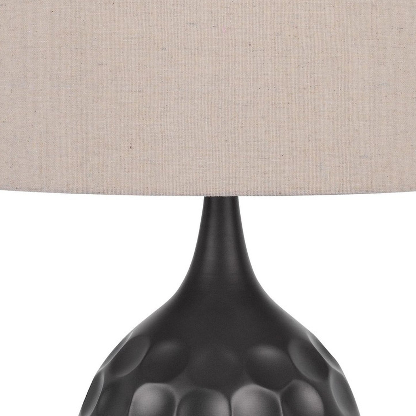 29 Inch Modern Table Lamp Drum Shade Diverted Wood Base Dark Bronze Brown