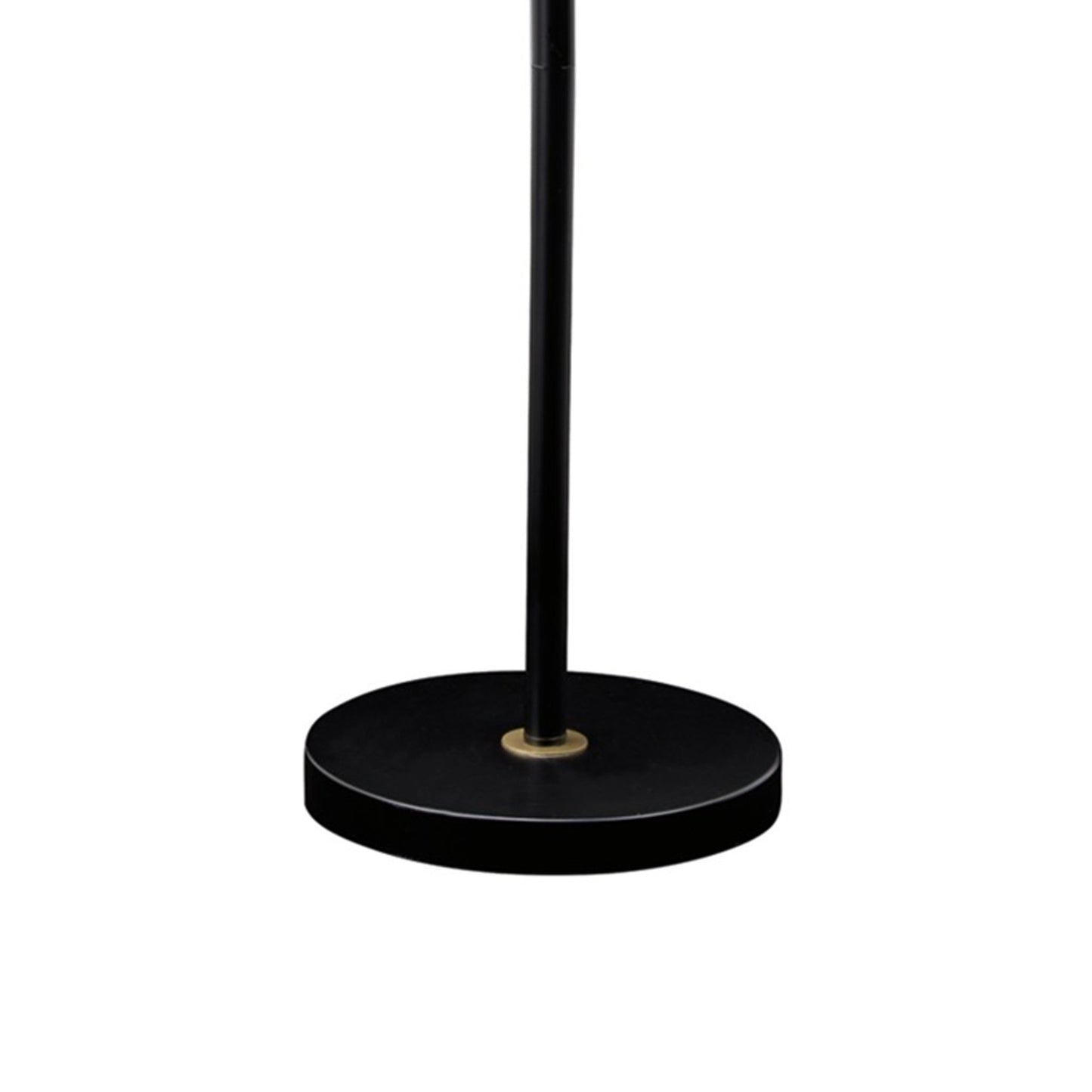 58 Inch Classic Metal Floor Lamp Adjustable Shade Height Gold Black