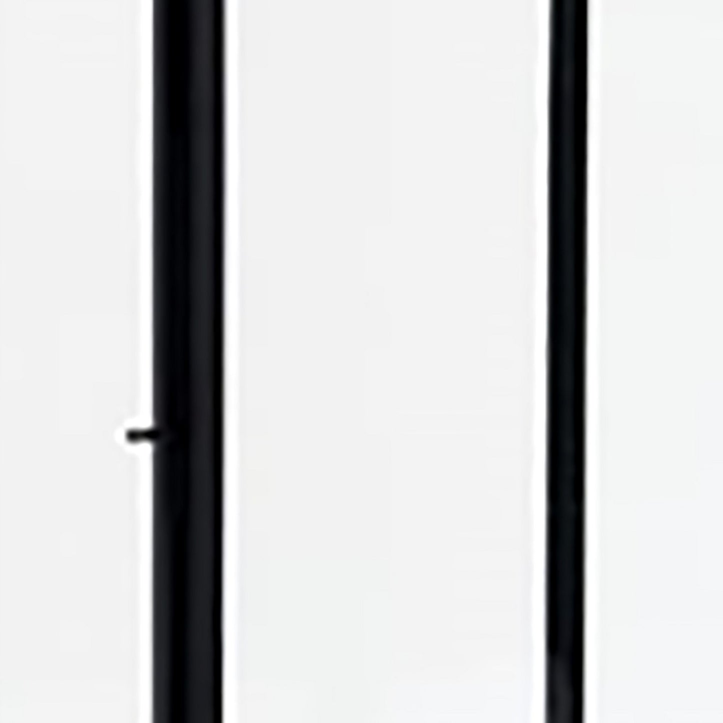 30 Inch Modern Industrial Metal Lantern Glass Panel Sides Black Frame