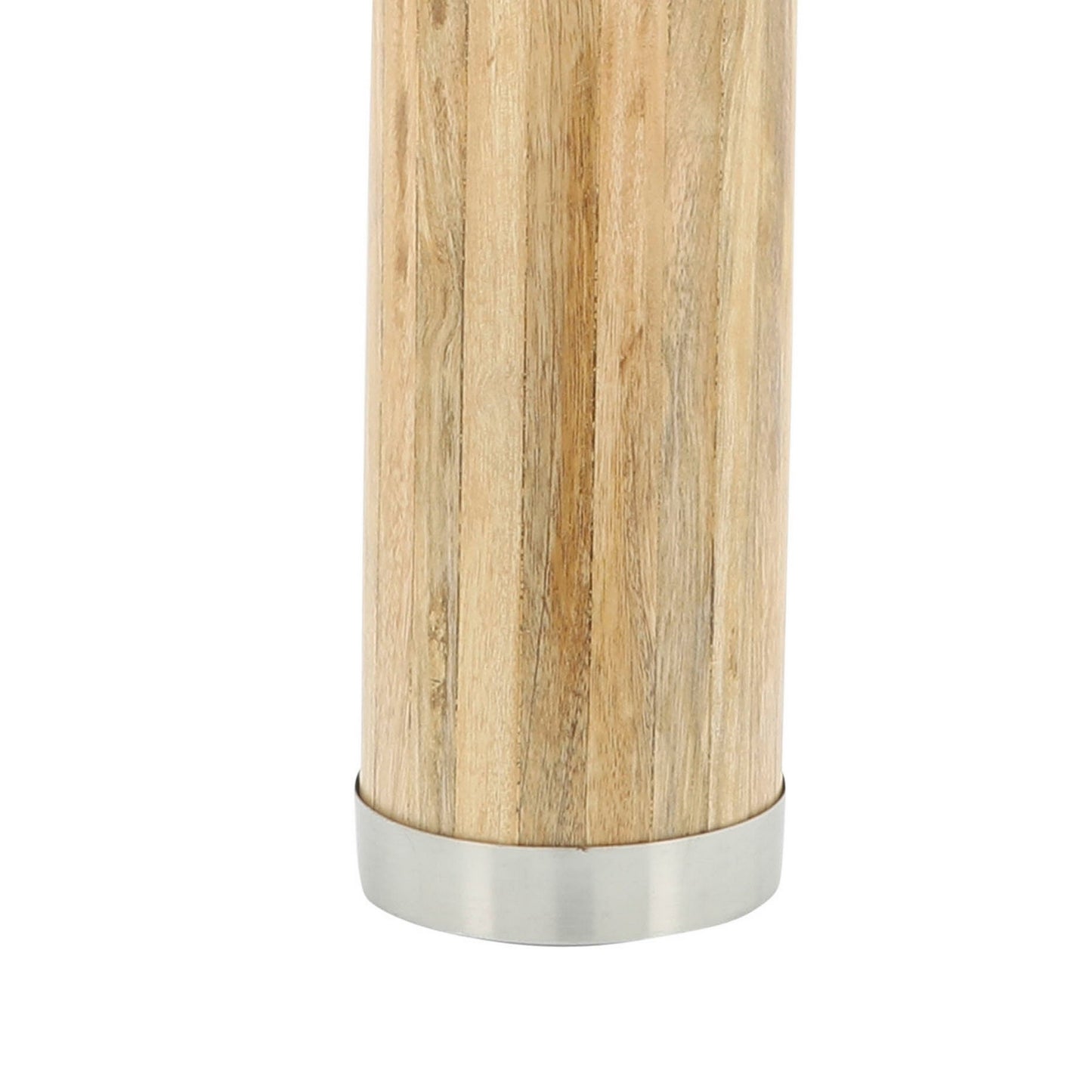 Gia 20 Inch Classic Candle Holder Cylindrical Glass Tumbler Natural