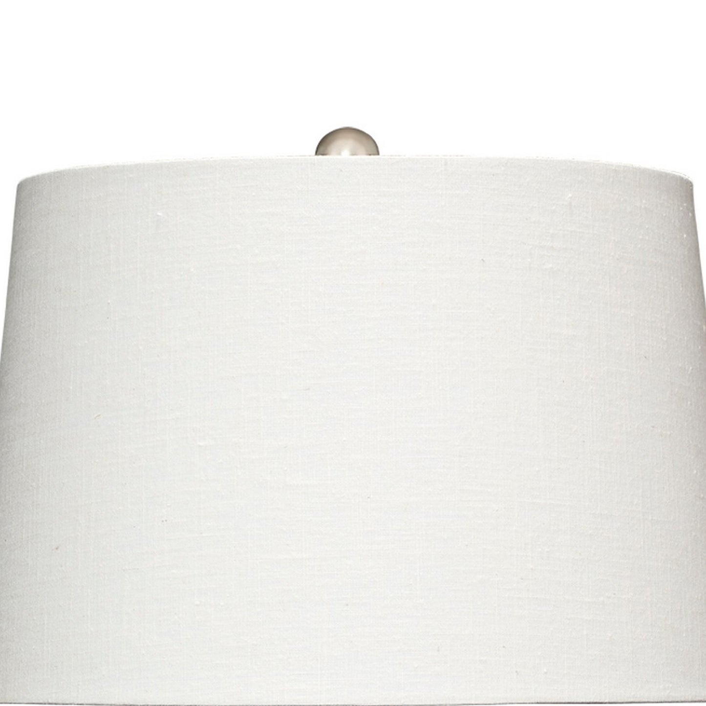 Cape 22 Inch Contemporary Table Lamp Hand Woven Rattan Linen Shade Blue