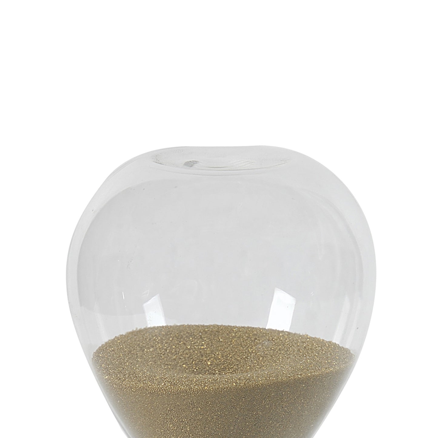 Doug 8 Inch Decorative 1 Minute Hourglass Accent Decor Taupe Brown Sand