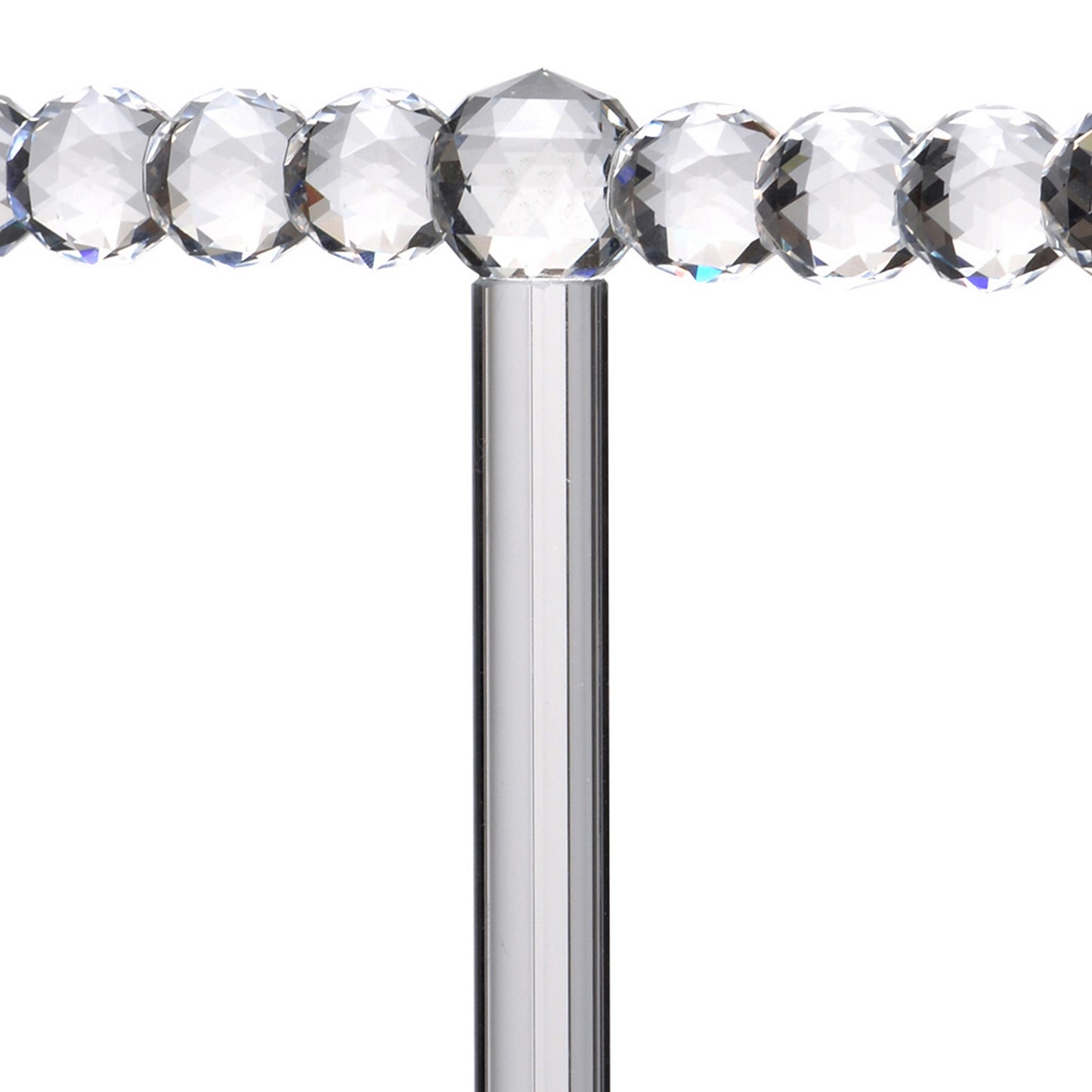11 Inch Necklace and Jewelry Stand SImple Design Crystal Clear Finish