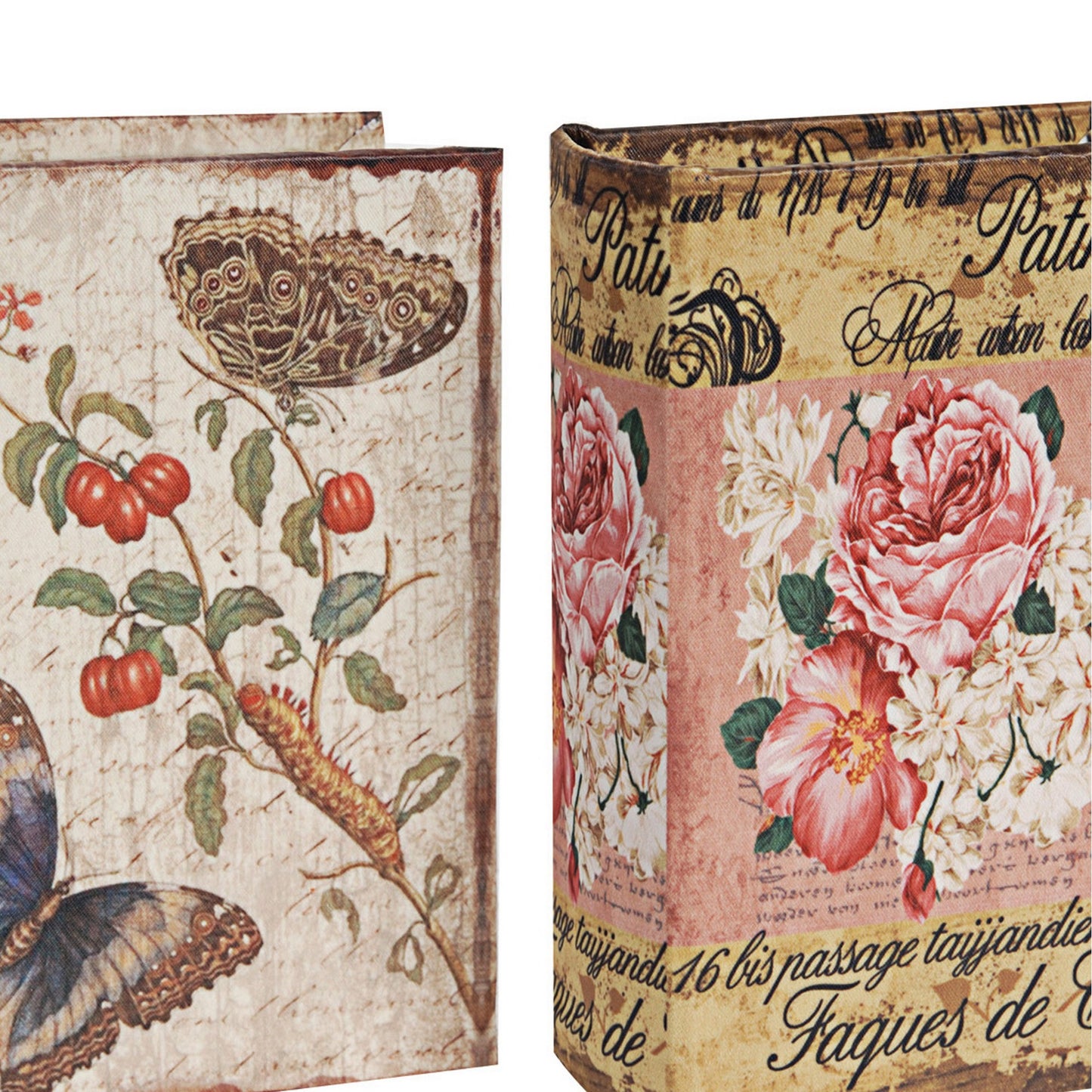 Anya Set of 4 Artisanal Boxes for Accessories Book Inspired Look Floral