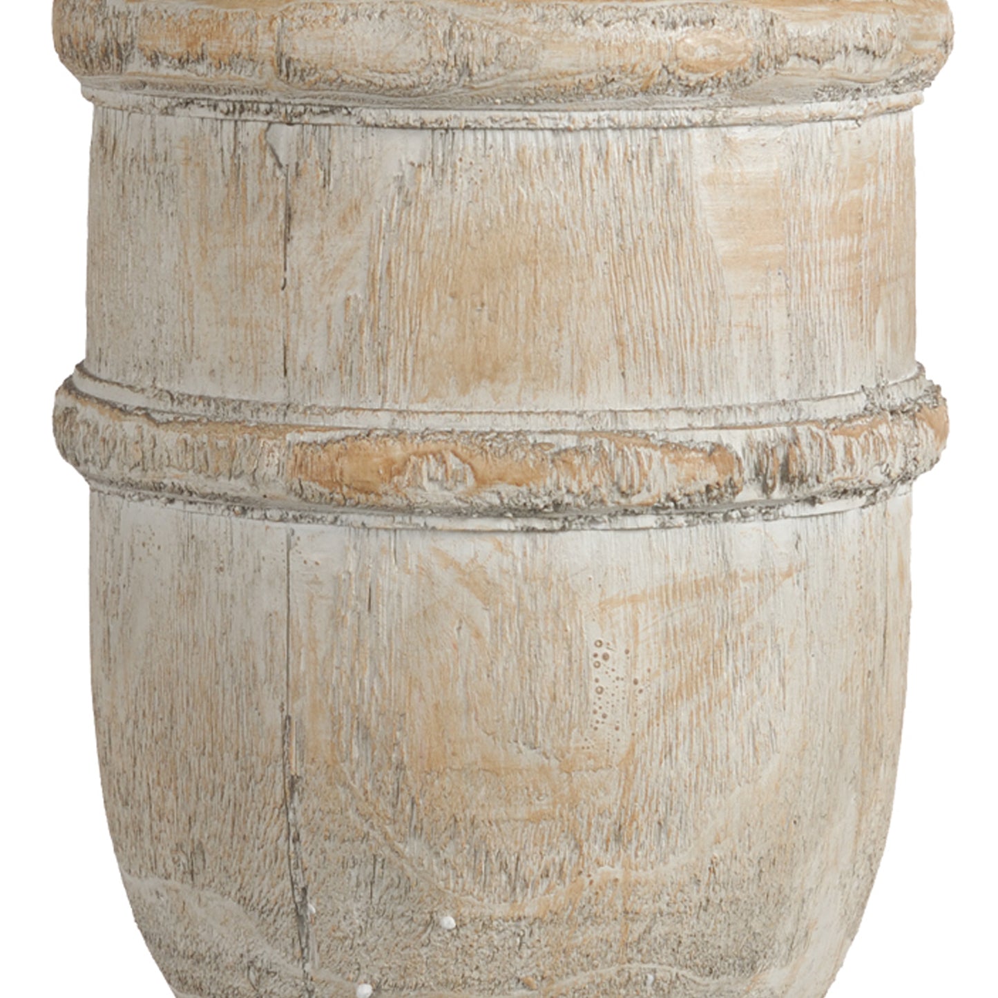 22 Inch Classical Accent Decor Statuette Turned Finial Design Off White