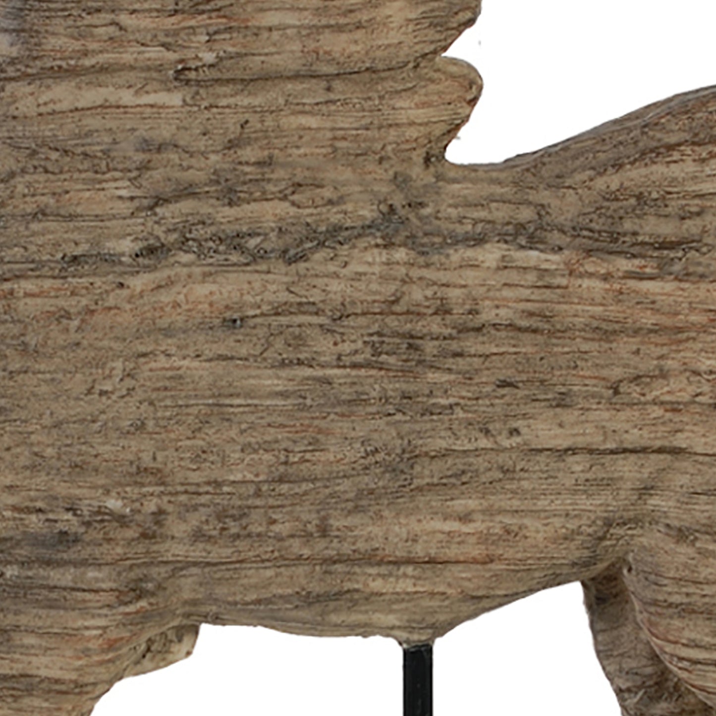 20 Inch Galloping Horse Accent Decor Figurine Distressed Resin Finish