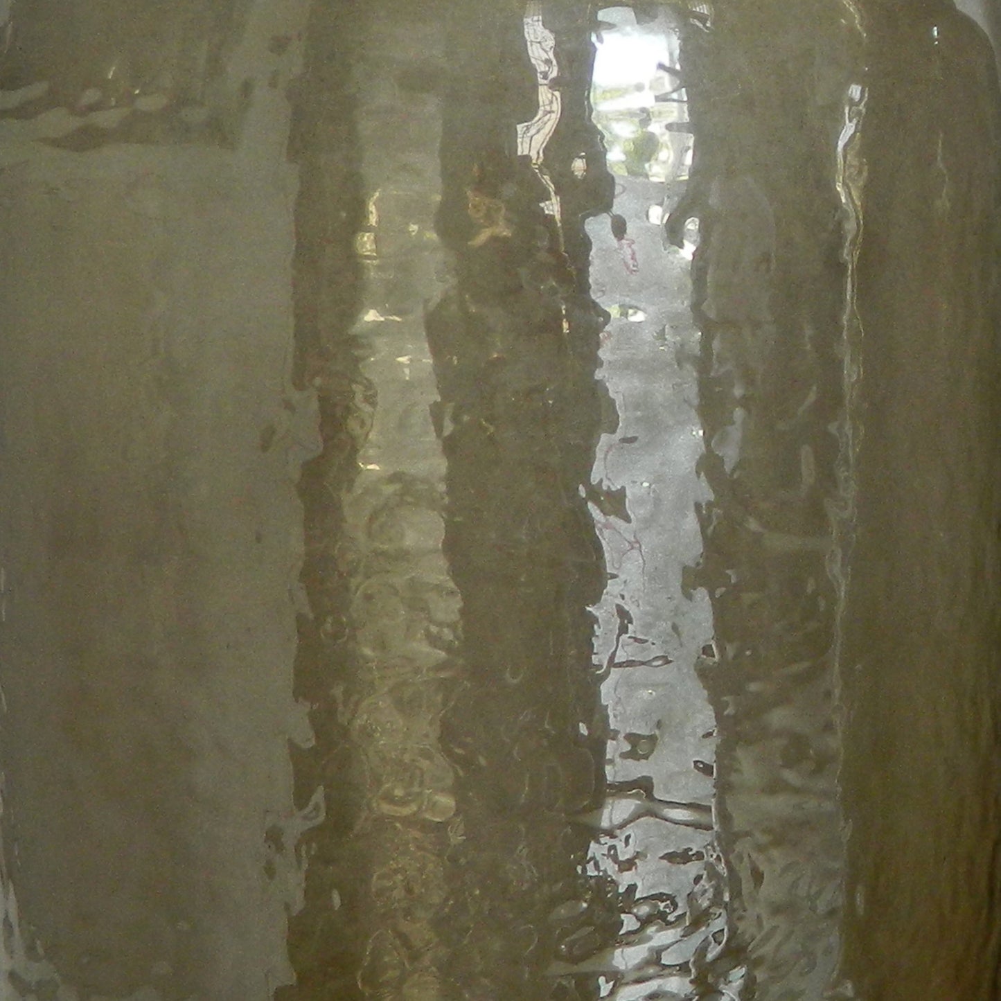 Rio 15 Inch Classic Candle Holder Rustic Farmhouse Glass Jar Design Taupe