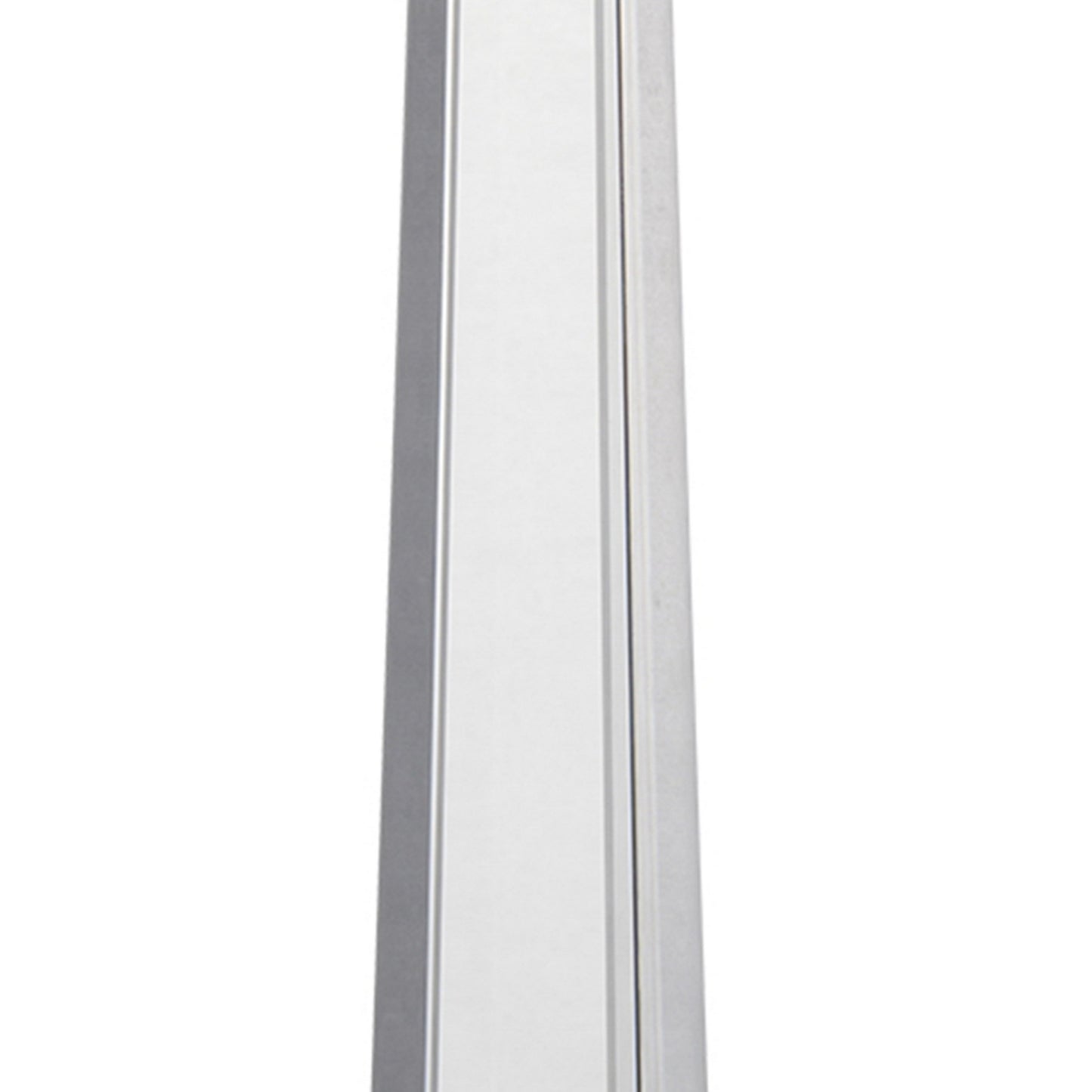 20 Inch Glass Tabletop Obelisk Accent Decor Modern Aesthetic Large Size
