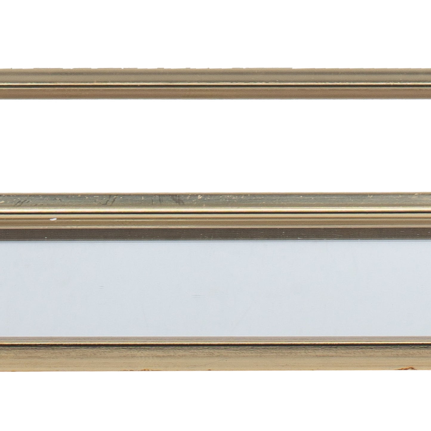 22 20 Inch Decorative Tray Mirrored Antique Gold Metal Frame Set Of 2