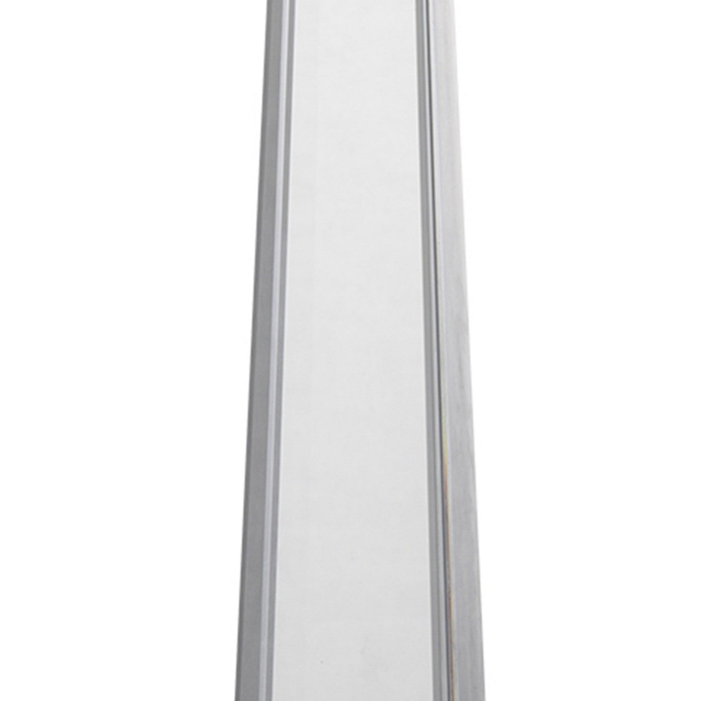 20 Inch Glass Obelisk Accent Decoration Monument Design Square Base