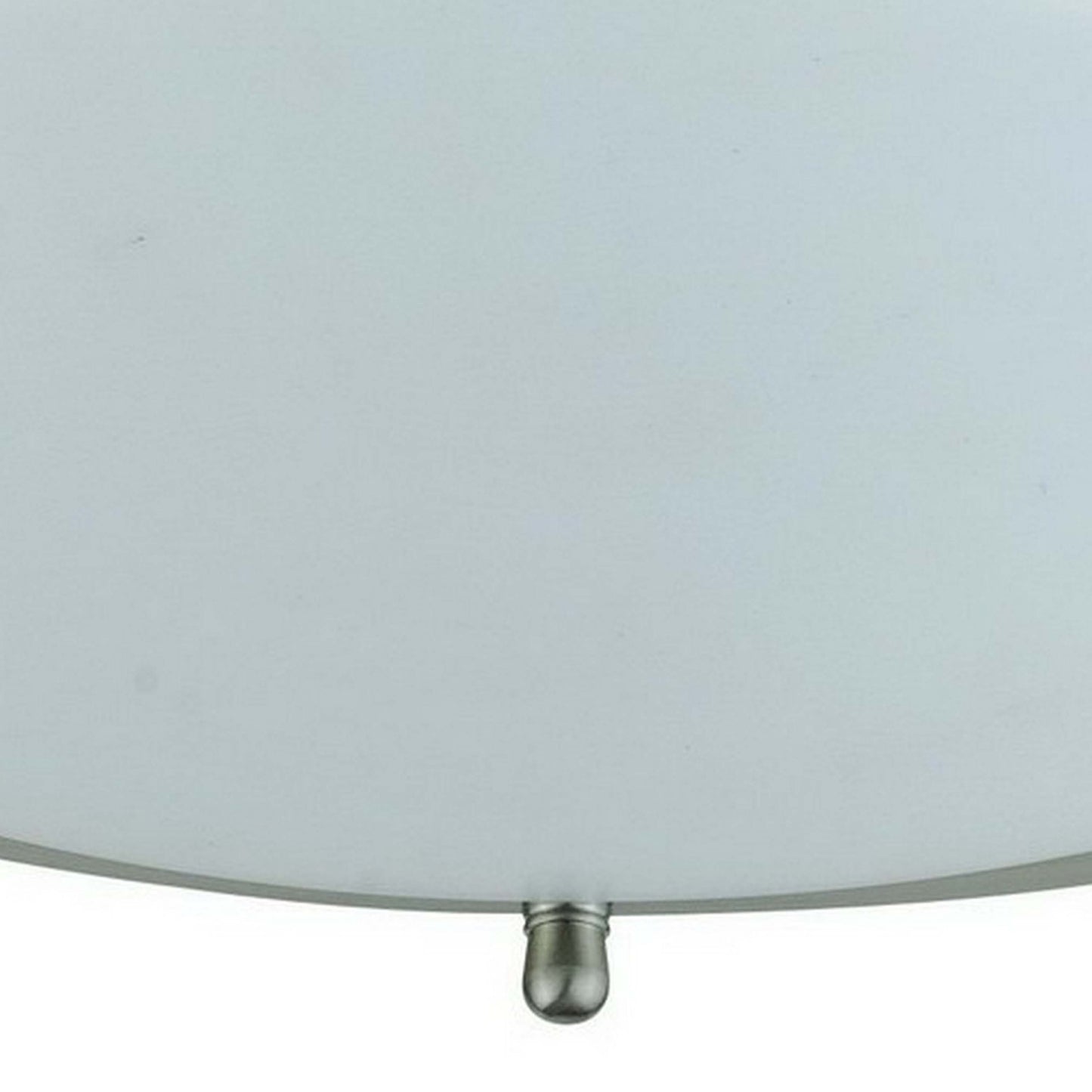 10 Inch Modern Ceiling Lamp with Frosted Acrylic Plate Steel Trim White