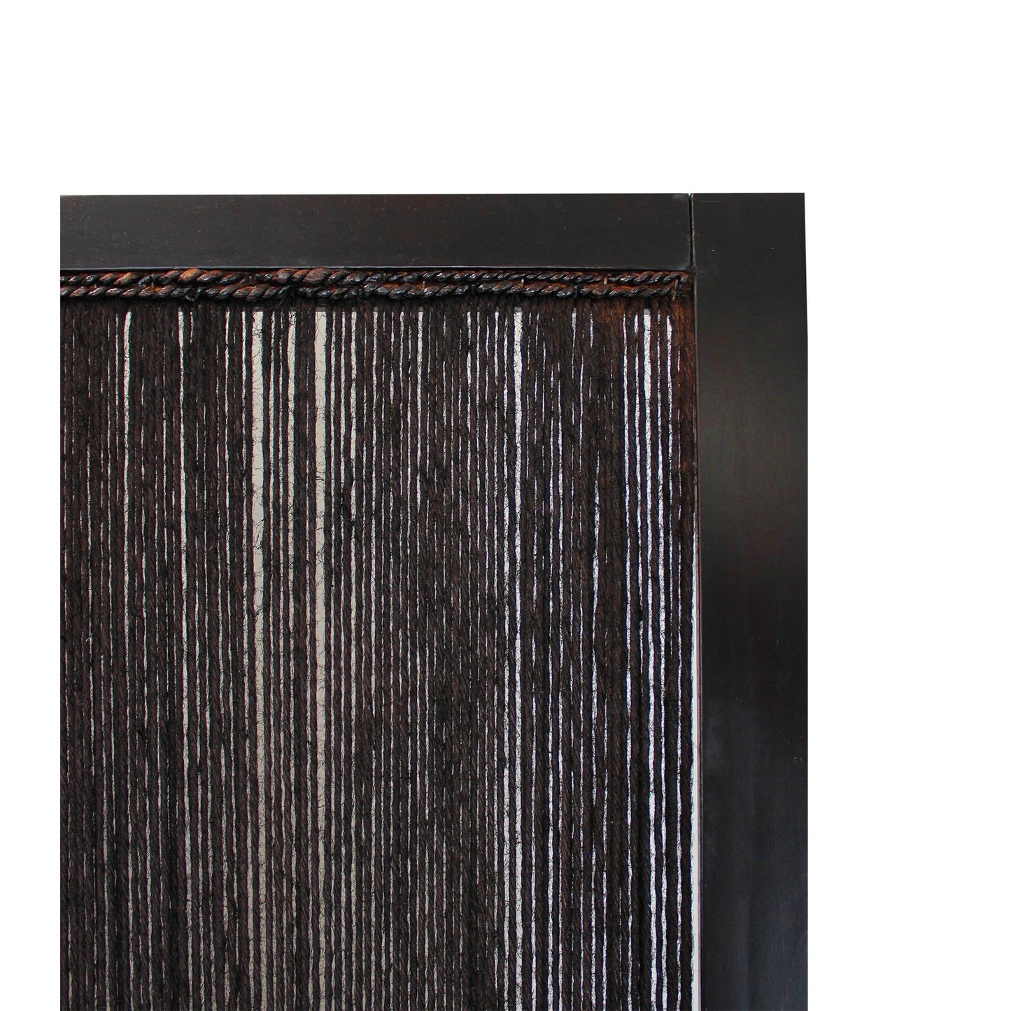 Yetta 72 x 72 Indoor Outdoor Folding Screen Room Divider, Handmade, Brown